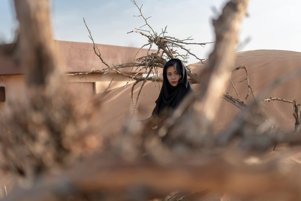 Osservazione delle stelle in tenda nel deserto del Sahara in Marocco